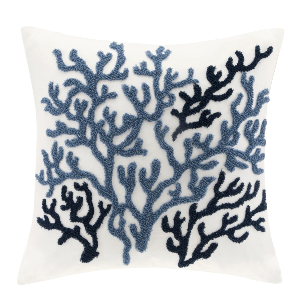 Harbor House Beach House 18-by-18-Inch Square Decorative Pillow, Blue